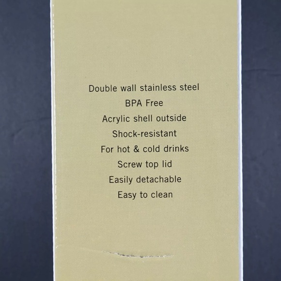 Kenneth Cole Stainless Steel Water Bottle Gold - Picture 5 of 6